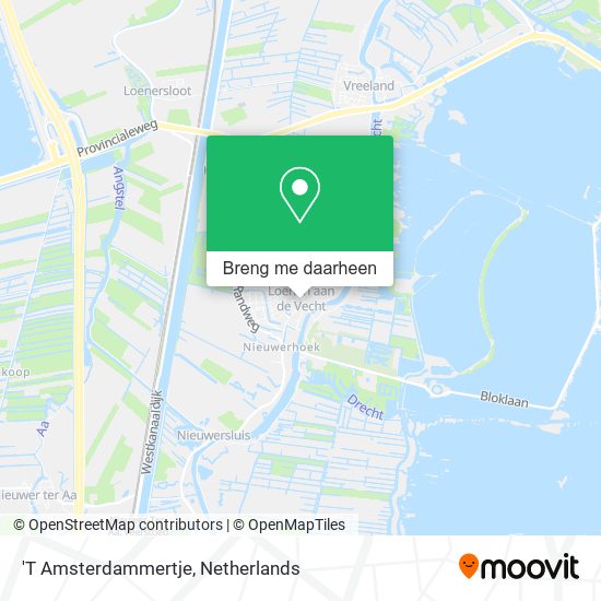 'T Amsterdammertje kaart