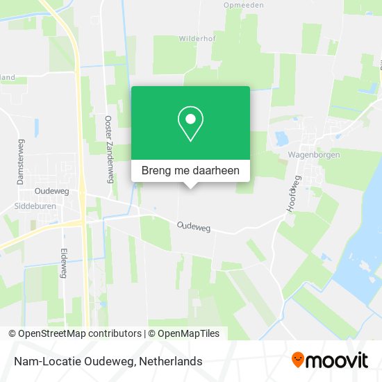 Nam-Locatie Oudeweg kaart