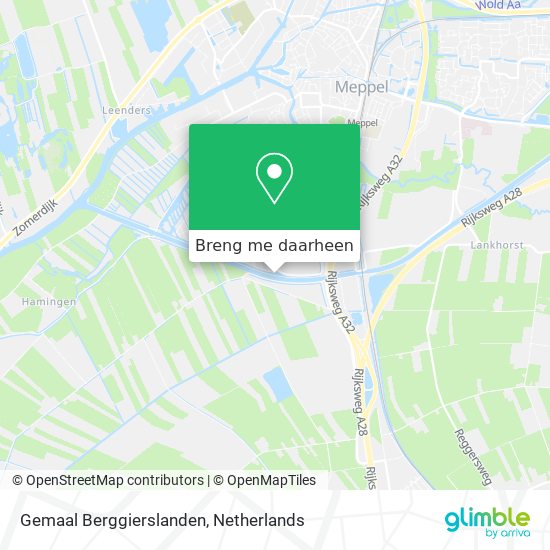 Gemaal Berggierslanden kaart