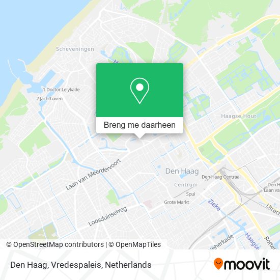 Den Haag, Vredespaleis kaart