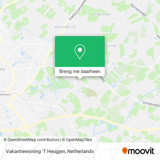 Vakantiewoning 'T Heugjen kaart