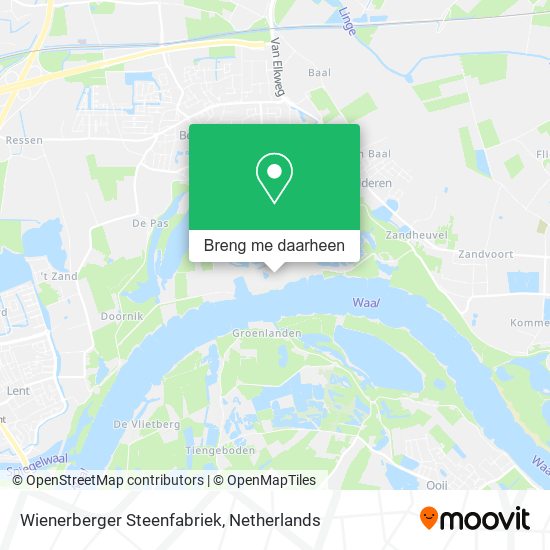 Wienerberger Steenfabriek kaart