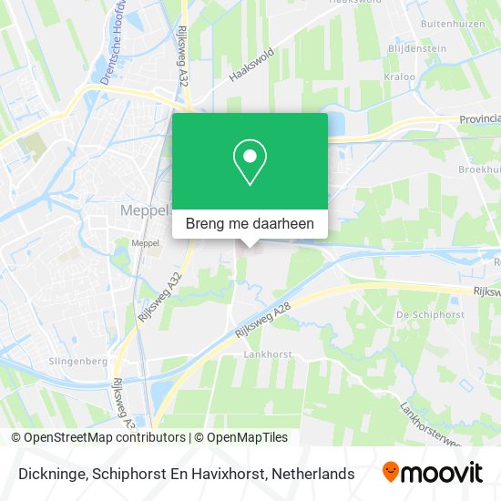 Dickninge, Schiphorst En Havixhorst kaart