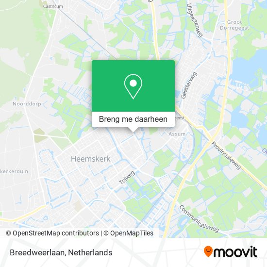 Breedweerlaan kaart