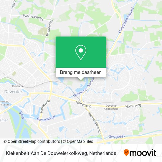 Kiekenbelt Aan De Douwelerkolkweg kaart