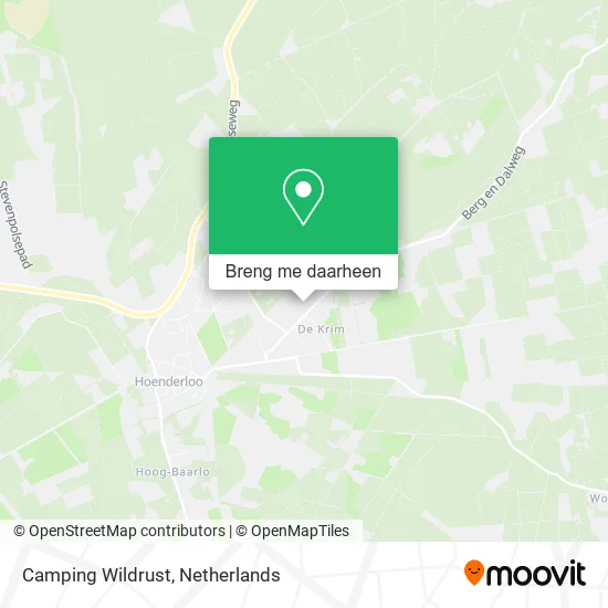 Camping Wildrust kaart