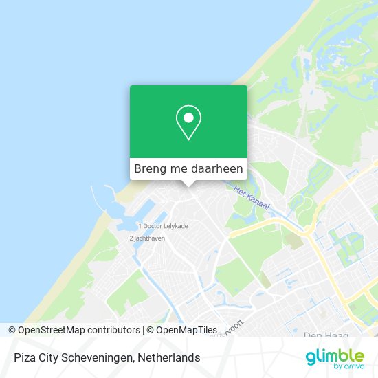 Piza City Scheveningen kaart