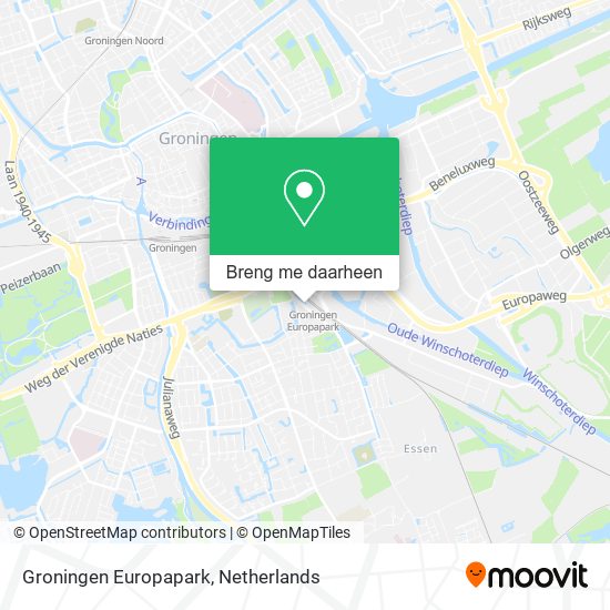 Groningen Europapark kaart