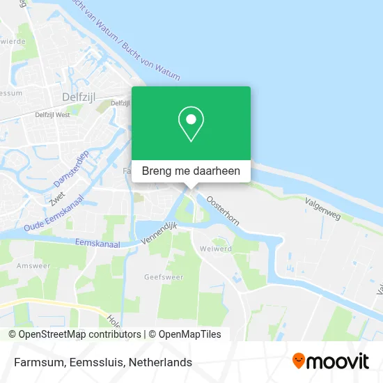 Farmsum, Eemssluis kaart
