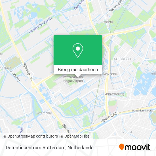 Detentiecentrum Rotterdam kaart