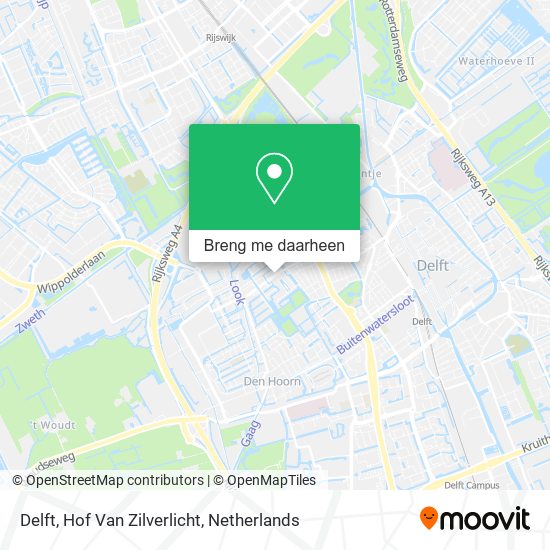 Delft, Hof Van Zilverlicht kaart