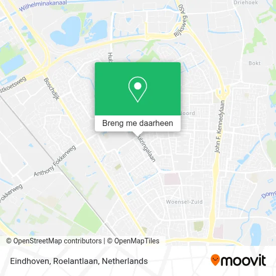 Eindhoven, Roelantlaan kaart