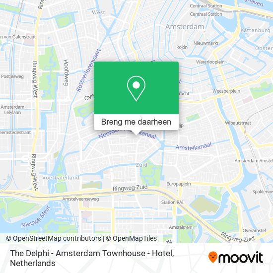 The Delphi - Amsterdam Townhouse - Hotel kaart