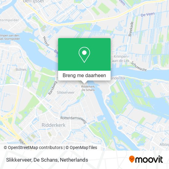 Slikkerveer, De Schans kaart