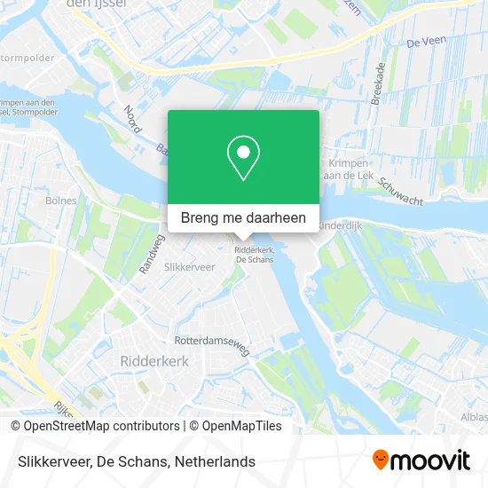 Slikkerveer, De Schans kaart
