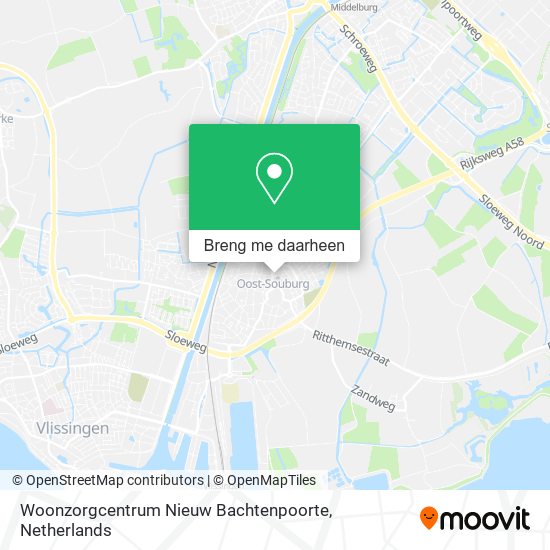 Woonzorgcentrum Nieuw Bachtenpoorte kaart