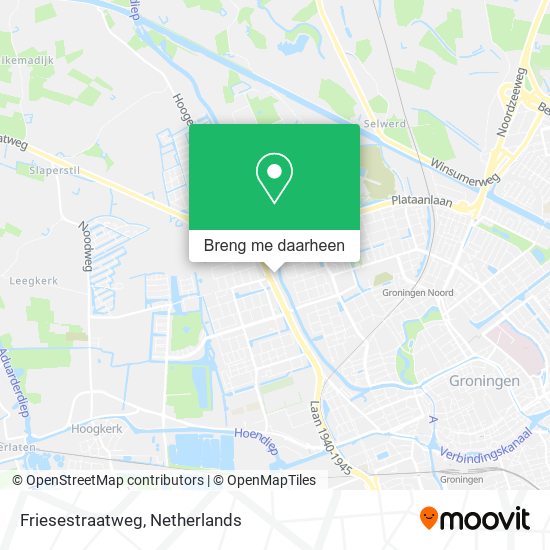 Friesestraatweg kaart