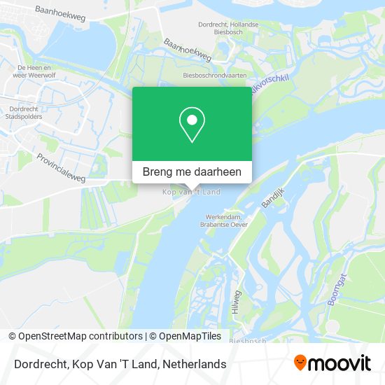 Dordrecht, Kop Van 'T Land kaart