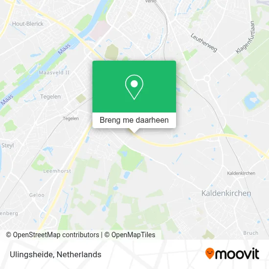 Ulingsheide kaart