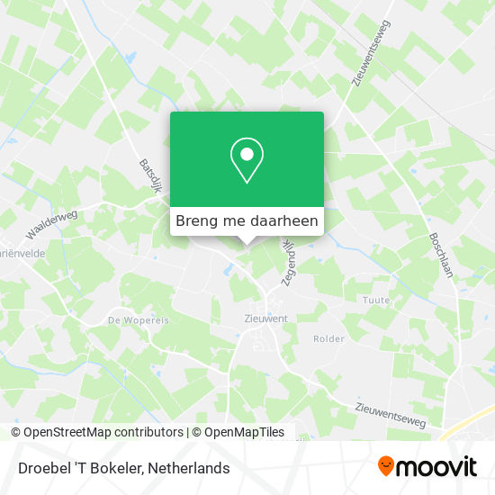 Droebel 'T Bokeler kaart