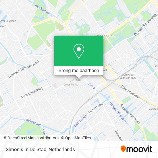 Simonis In De Stad kaart