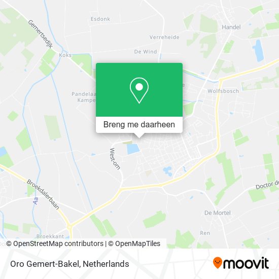 Oro Gemert-Bakel kaart