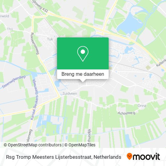 Rsg Tromp Meesters Lijsterbesstraat kaart