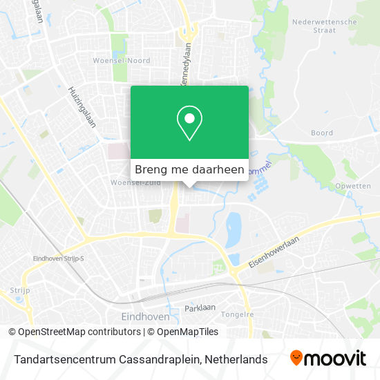 Tandartsencentrum Cassandraplein kaart