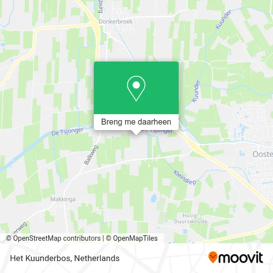 Het Kuunderbos kaart