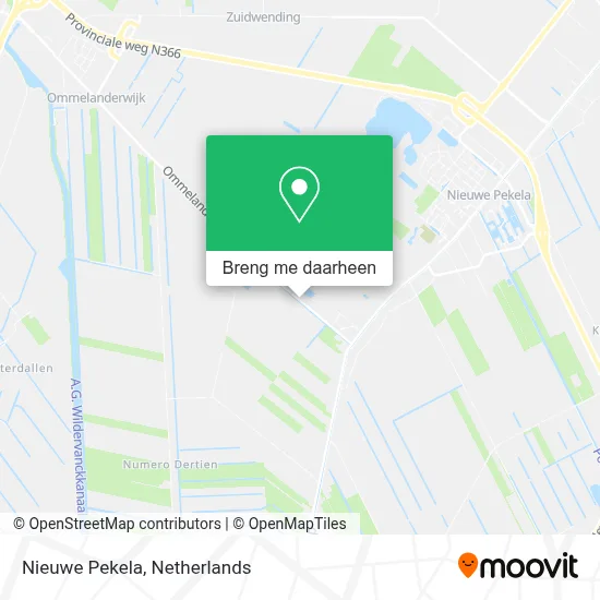 Nieuwe Pekela kaart