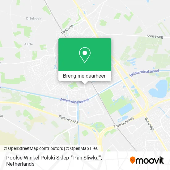 Poolse Winkel Polski Sklep ""Pan Sliwka"" kaart