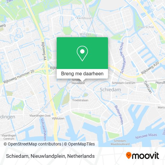 Schiedam, Nieuwlandplein kaart