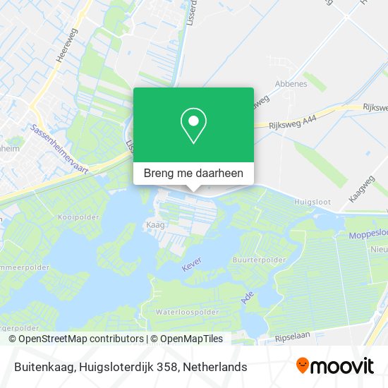 Buitenkaag, Huigsloterdijk 358 kaart