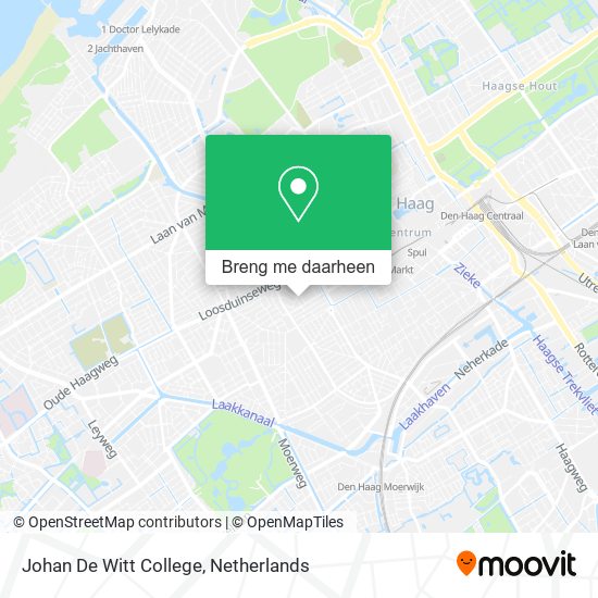 Johan De Witt College kaart