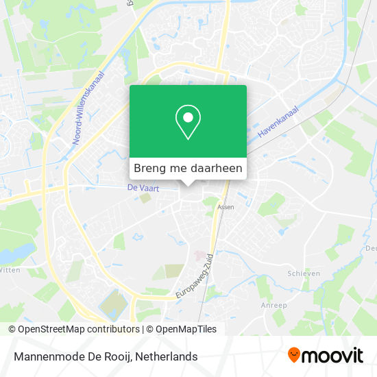 Mannenmode De Rooij kaart