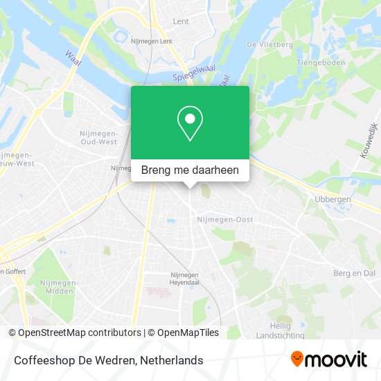 Coffeeshop De Wedren kaart