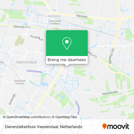 Dierenziekenhuis Veenendaal kaart