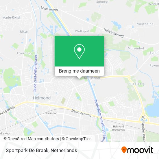 Sportpark De Braak kaart