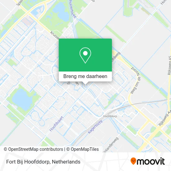 Fort Bij Hoofddorp kaart