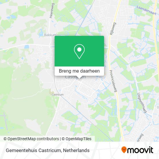 Gemeentehuis Castricum kaart