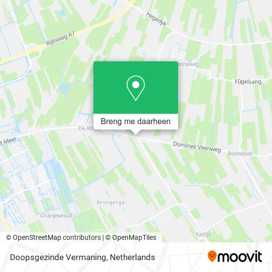Doopsgezinde Vermaning kaart