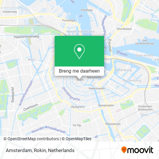 Amsterdam, Rokin kaart