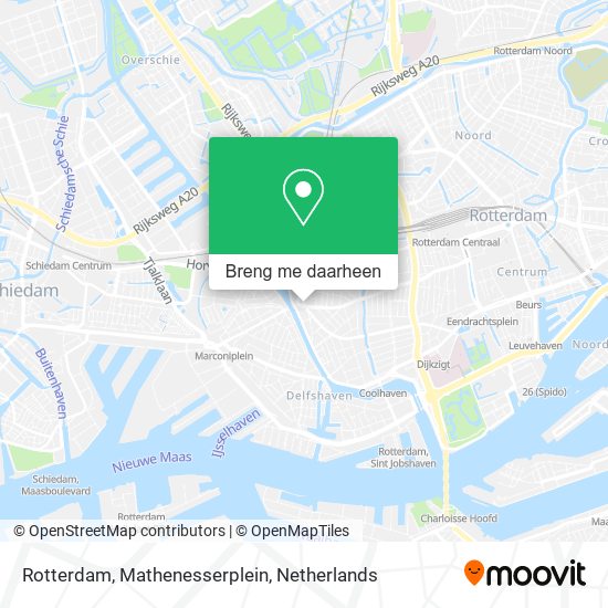 Rotterdam, Mathenesserplein kaart