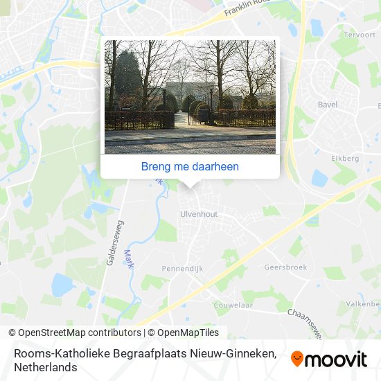 Rooms-Katholieke Begraafplaats Nieuw-Ginneken kaart