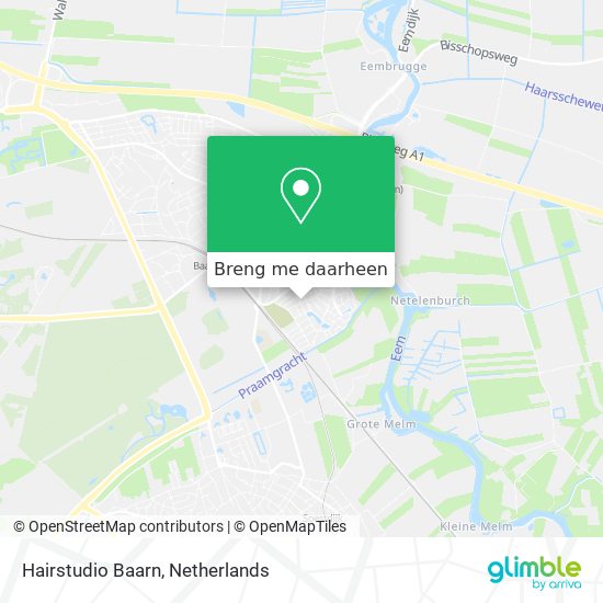 Hairstudio Baarn kaart