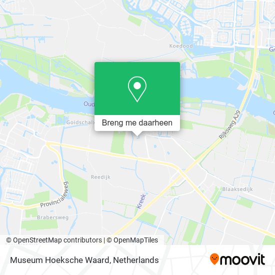 Museum Hoeksche Waard kaart