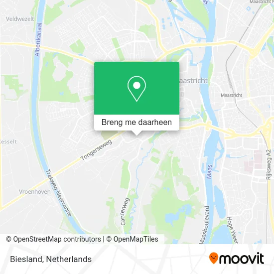 Biesland kaart