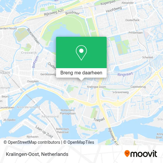 Kralingen-Oost kaart