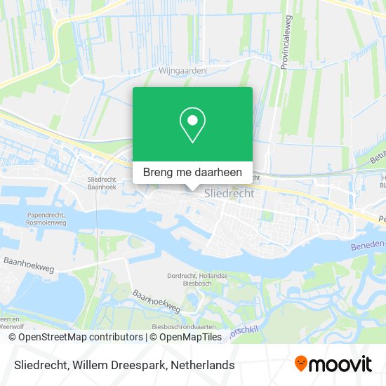 Sliedrecht, Willem Dreespark kaart