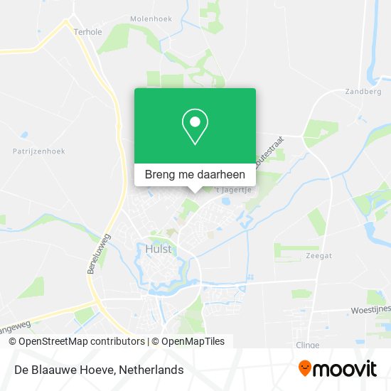 De Blaauwe Hoeve kaart